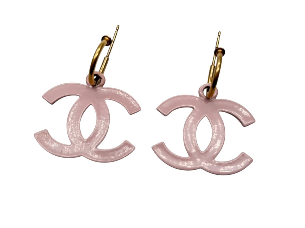 CHANEL シャネル ココマーク スイング フック ピアス 03S刻印 重量 6.0g ピンク ゴールド金具 美品 中古 4b007760