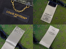 Load image into Gallery viewer, Excellent condition LOUIS VUITTON Rainbow Monogram Denim Shirt RM231 YM4 HOS72X Indigo Multicolor Cotton Size XL Pre-owned 4b007762 