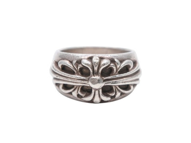 CHROME HEARTS クロムハーツ FLRL CRS フローラルクロス リング 指輪 重量約15.9g サイズ20号 1992/sterling刻印 美品 中古 4b007763