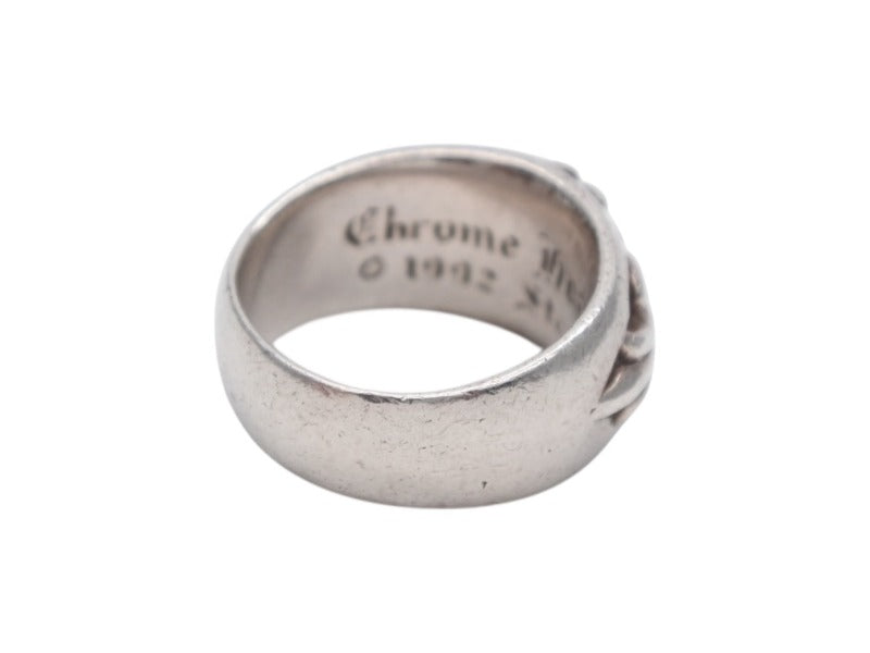 CHROME HEARTS FLRL CRS Floral Cross Ring, weight approximately