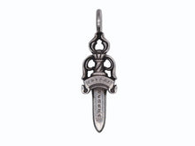Load image into Gallery viewer, CHROME HEARTS クロムハーツ ダブルダガー ペンダント シルバーネックレストップ シルバー925 21.8g 美品 中古 4b007763