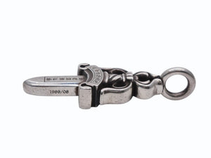 CHROME HEARTS クロムハーツ ダブルダガー ペンダント シルバーネックレストップ シルバー925 21.8g 美品 中古 4b007763