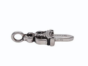 CHROME HEARTS クロムハーツ ダブルダガー ペンダント シルバーネックレストップ シルバー925 21.8g 美品 中古 4b007763