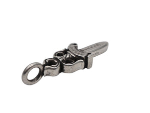CHROME HEARTS クロムハーツ ダブルダガー ペンダント シルバーネックレストップ シルバー925 21.8g 美品 中古 4b007763