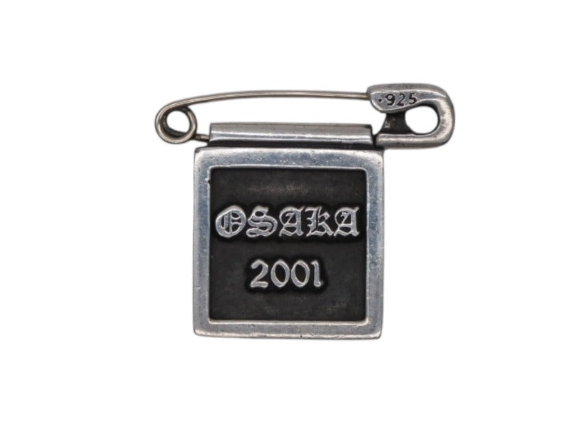 CHROME HEARTS クロムハーツ フレームド ピンバッチ 2001年 大阪限定 シルバー925 9,0g 美品 中古 4b007766
