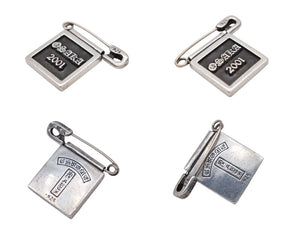CHROME HEARTS クロムハーツ フレームド ピンバッチ 2001年 大阪限定 シルバー925 9,0g 美品 中古 4b007766