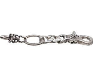CHROME HEARTS クロムハーツ シルバーキーチェーン CLP CHN CLASSIC-L クラシックリンク 2LINK 重量約51.5g シルバー925 美品 中古 4b007767
