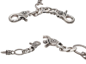 CHROME HEARTS クロムハーツ シルバーキーチェーン CLP CHN CLASSIC-L クラシックリンク 2LINK 重量約51.5g シルバー925 美品 中古 4b007767