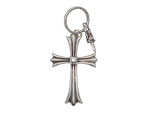 Load image into Gallery viewer, CHROME HEARTS クロムハーツ ラージクロス キーリング ダガー 重量約51.2g STERLING刻印 スターリングシルバー 美品 中古 4b007768