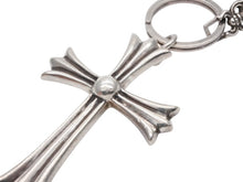 Load image into Gallery viewer, CHROME HEARTS クロムハーツ ラージクロス キーリング ダガー 重量約51.2g STERLING刻印 スターリングシルバー 美品 中古 4b007768
