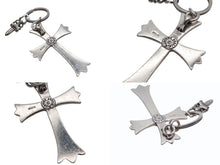 Load image into Gallery viewer, CHROME HEARTS クロムハーツ ラージクロス キーリング ダガー 重量約51.2g STERLING刻印 スターリングシルバー 美品 中古 4b007768