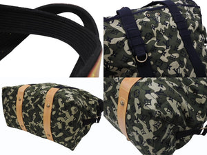 極美品 LOUIS VUITTON ルイヴィトン トレイ モノグラモフラージュ モノグラム トートバッグ 村上隆 限定 迷彩柄 M95783 中古 4b007796