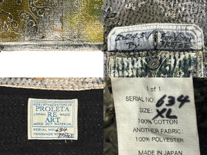 極美品 Victor Victor Worldwide ヴィクターヴィクターワールドワイド x Proleta Re Art プロレタリアート BORO ジャケット サイズXL 中古 4b007797