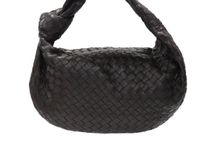 新品同様 BOTTEGAVENETA ボッテガヴェネタ ジョディ ハンドバッグ イントレチャート ラムスキン レザー 76928 YCPPI ブラウン 中古 4b007803