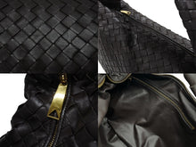 Load image into Gallery viewer, 新品同様 BOTTEGAVENETA ボッテガヴェネタ ジョディ ハンドバッグ イントレチャート ラムスキン レザー 76928 YCPPI ブラウン 中古 4b007803