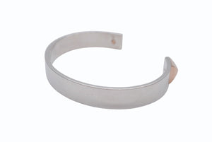 HERMES エルメス クルー ドゥ H ジョンク 2クルー バングル H121455B 重量約36.9g サイズXXL シルバー925 ピンクゴールド750 美品 中古 4b007806