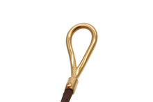 画像をギャラリービューアに読み込む, HERMES エルメス Jumbo H ジャンボブレスレット アクセサリー レザー ブラウン ゴールド金具 美品 中古 4b007855