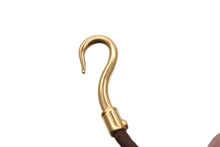 画像をギャラリービューアに読み込む, HERMES エルメス Jumbo H ジャンボブレスレット アクセサリー レザー ブラウン ゴールド金具 美品 中古 4b007855