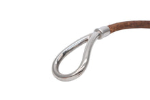 画像をギャラリービューアに読み込む, HERMES エルメス Jumbo H ジャンボブレスレット アクセサリー レザー ブラウン シルバー金具 良品 中古 4b007856