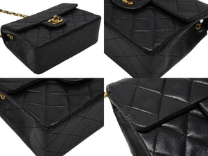 極美品 CHANEL シャネル ミニマトラッセ 17 Sフラップ Sチェーンショルダーバッグ A1900 0番台 ココマーク ラムスキン 中古 4b007874