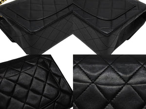 極美品 CHANEL シャネル ミニマトラッセ 17 Sフラップ Sチェーンショルダーバッグ A1900 0番台 ココマーク ラムスキン 中古 4b007874