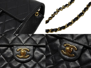 極美品 CHANEL シャネル ミニマトラッセ 17 Sフラップ Sチェーンショルダーバッグ A1900 0番台 ココマーク ラムスキン 中古 4b007874