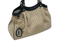 Load image into Gallery viewer, 極美品 GUCCI グッチ ハンドバッグ トートバッグ ディアマンテ スーキー ベージュ キャンバス 211944 シルバー金具 中古 4b007883