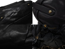 Load image into Gallery viewer, PRADA プラダ ギャザー 2WAYバッグ ハンドバッグ ショルダーバッグ カーフレザー ブラック ゴールド金具 美品 中古 4b007894