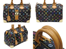 画像をギャラリービューアに読み込む, 極美品 LOUIS VUITTON ルイヴィトン スピーディ30 ハンドバッグ M92642 モノグラム マルチカラー ブラック ゴールド金具 村上隆 中古 4b007898