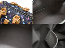 画像をギャラリービューアに読み込む, 極美品 LOUIS VUITTON ルイヴィトン スピーディ30 ハンドバッグ M92642 モノグラム マルチカラー ブラック ゴールド金具 村上隆 中古 4b007898