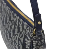 Load image into Gallery viewer, 極美品 Christian Dior クリスチャンディオール サドルポーチ アクセサリーポーチ MC 0071 ネイビー トロッター柄 ガリアーノ期 中古 4b007899