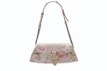 Load image into Gallery viewer, CHRISTIAN DIOR クリスチャンディオール トロッターライン ショルダーバッグ BO A 1024 ホワイト ピンク シルバー金具 美品 中古 4b007902
