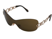 Load image into Gallery viewer, ESCADA エスカーダ リムレス シールドサングラス E1200 GEU/B3 サイズ67 120 ブラウン 美品 中古 4b007905