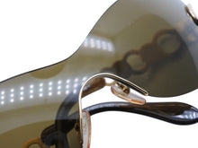 Load image into Gallery viewer, ESCADA エスカーダ リムレス シールドサングラス E1200 GEU/B3 サイズ67 120 ブラウン 美品 中古 4b007905