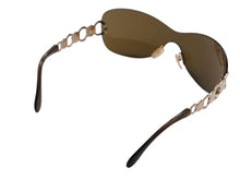 Load image into Gallery viewer, ESCADA エスカーダ リムレス シールドサングラス E1200 GEU/B3 サイズ67 120 ブラウン 美品 中古 4b007905