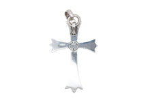Load image into Gallery viewer, CHROME HEARTS クロムハーツ ラージクロス ベイル ネックレス 重量約41.3g STERLING刻印 スターリングシルバー 美品 中古 4b008908