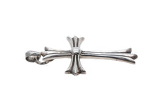 Load image into Gallery viewer, CHROME HEARTS クロムハーツ ラージクロス ベイル ネックレス 重量約41.3g STERLING刻印 スターリングシルバー 美品 中古 4b008908