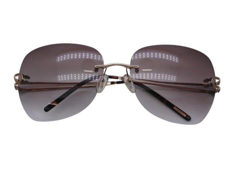 Givenchy ジバンシー サングラス アイウェア VGV064 サイズ54□16 135 ブラウングラデーション ゴールド 美品 中古 4b007910