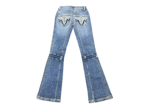 ANTIK DENIM アンティークデニム ジーンズ デニムパンツ フレア ブーツカット サイズ25 コットン 美品 中古 4b007917