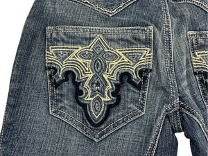 ANTIK DENIM アンティークデニム ジーンズ デニムパンツ フレア ブーツカット サイズ25 コットン 美品 中古 4b007917