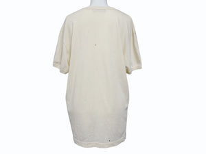 DOLCE＆GABBANA×PEPSI ドルチェ&ガッバーナVネック プリント 半袖 Tシャツ G8126T/G7200 ダメージ加工 サイズ52 美品 中古 4b007920