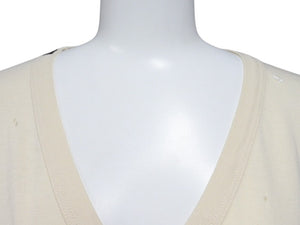 DOLCE＆GABBANA×PEPSI ドルチェ&ガッバーナVネック プリント 半袖 Tシャツ G8126T/G7200 ダメージ加工 サイズ52 美品 中古 4b007920