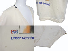 Load image into Gallery viewer, DOLCE＆GABBANA×PEPSI ドルチェ&amp;ガッバーナVネック プリント 半袖 Tシャツ G8126T/G7200 ダメージ加工 サイズ52 美品 中古 4b007920