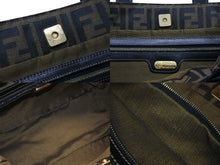 Load image into Gallery viewer, FENDI フェンディ ハンドバッグ トートバッグ ズッカ柄 キャンバス ブラウン ゴールド金具 美品 中古 4b007935