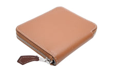 Load image into Gallery viewer, HERMES エルメス コインケース アザップコンパクトシルクイン ヴォーエプソン AU刻印 ゴールド シルバー金具 美品 中古 4b007963