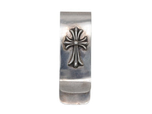 Excellent condition CHROME HEARTS MNY CLIP large money clip with CH cross motif, 925 silver, 83.5g, pre-owned, item number 4b007964 