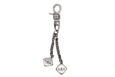 CHROME HEARTS クロムハーツ DICE DBL KEY CHAIN ダブルダイス キーチェーン 重量約83.0g 2013/.925刻印 シルバー925 美品 中古 4b007966