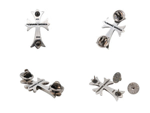 極美品 CHROME HEARTS クロムハーツ タイニークロス ピンバッチ 2003年 シルバー925 12.4g 中古 4b007968