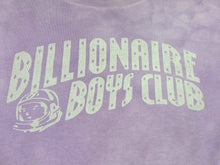 Load image into Gallery viewer, BILLIONAIRE BOYS CLUB ビリオネアボーイズクラブ 半袖Tシャツ サイズL ラベンダー ロゴプリント パイル コットン 良品 中古 4b007971