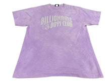 Load image into Gallery viewer, BILLIONAIRE BOYS CLUB ビリオネアボーイズクラブ 半袖Tシャツ サイズL ラベンダー ロゴプリント パイル コットン 良品 中古 4b007971